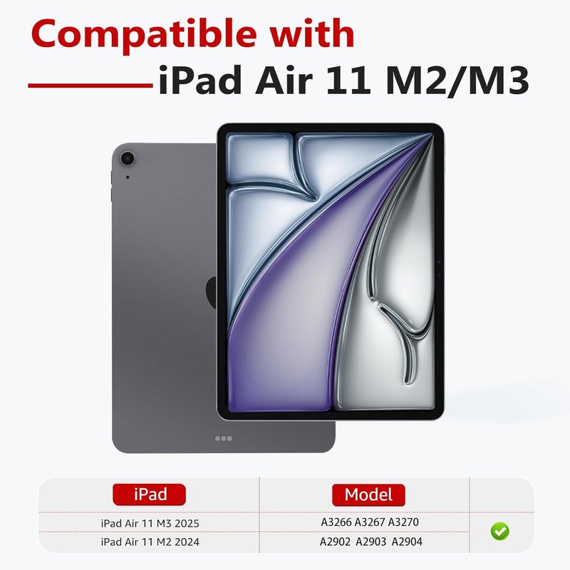 bersem Screen Protector Compatible with iPad Air 11 Inch M3 2025 / M2 2024, Tempered Glass, Ultra Clear, Anti-Scratch, Case Friendly, EZ Kit, 1 Pack - Image 2
